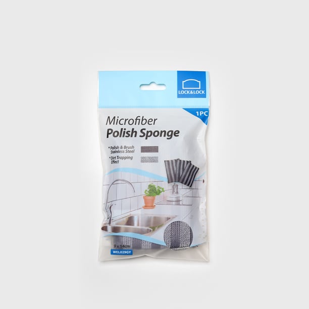 Miếng rửa chén Lock&Lock WEL029GY (9x14cm) màu xám